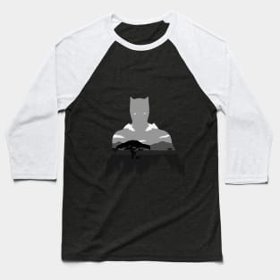 Grey Jungle King Baseball T-Shirt